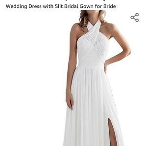 Chiffon wedding dress